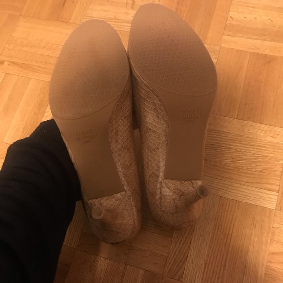 Stuart weitzman peep toe heels size 9.5 - Picture 3 of 5